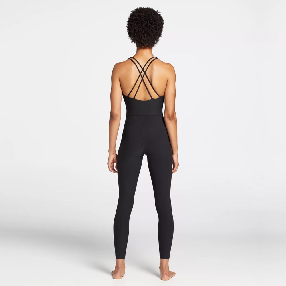 Women's Black Strappy Jumpsuit
